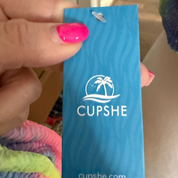 Cupshe TIE DYED two piece bikini NWT size small - Picture 7 of 8